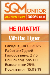 Кнопка Статуса для Инвест-Проекта White Tiger
