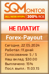 Кнопка Статуса для Хайпа Forex-Payout