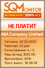 Кнопка Статуса для Инвест-Проекта A8A Company Limited