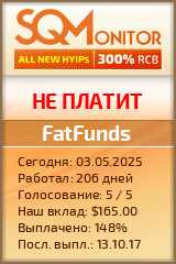 Кнопка Статуса для Инвест-Проекта FatFunds