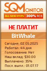 Кнопка Статуса для Инвест-Проекта BitWhale