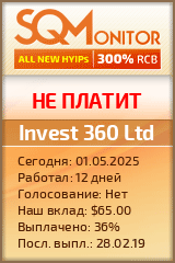 Кнопка Статуса для Инвест-Проекта Invest 360 Ltd