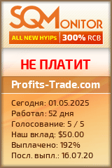 Кнопка Статуса для Инвест-Проекта Profits-Trade.com