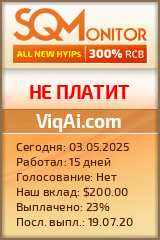 Кнопка Статуса для Инвест-Проекта ViqAi.com