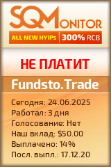 Кнопка Статуса для Инвест-Проекта Fundsto.Trade