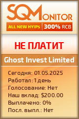 Кнопка Статуса для Инвест-Проекта Ghost Invest Limited