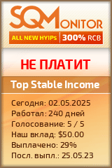 Кнопка Статуса для Инвест-Проекта Top Stable Income