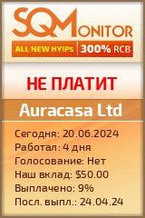 Кнопка Статуса для Хайпа Auracasa Ltd