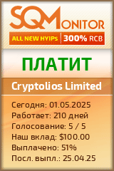 Кнопка Статуса для Инвест-Проекта Cryptolios Limited