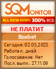 Кнопка Статуса для Инвест-Проекта Boxbet