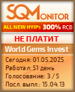 Кнопка Статуса для Хайпа World Gems Invest