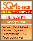 Кнопка Статуса для Инвест-Проекта MoneysFast