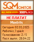 Кнопка Статуса для Инвест-Проекта Maxbits